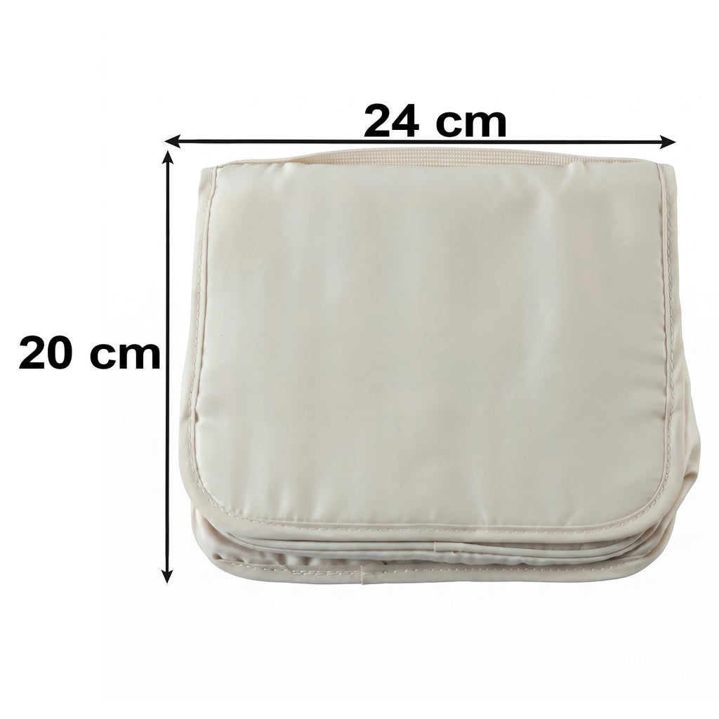 Premium Foldable Travel Pouch Bag Hanging Toiletry Organiser Kit (1 Pc)