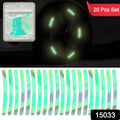 Reflective Car Wheel Stickers  Multicolored 20 Pcs For Night Safety  Velvet Wheels